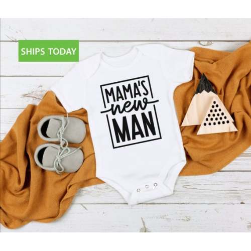Mama's Boy Onesie® for Boy  Mamas New Man Baby Onesie® - Etsy