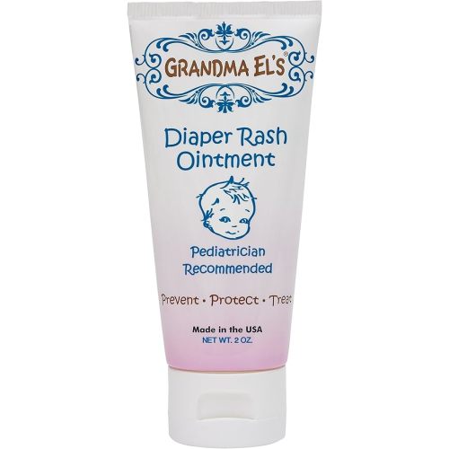 Grandma El's Diaper Rash Ointment Helps in Healing Irritating Chaping Relieve & Prevent Diaper Rash Soothens & Soften baby's SKin, 2 Ounce Tube