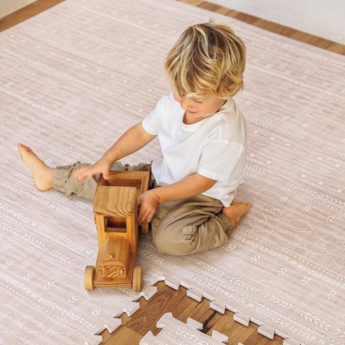 Baby Play Mat for Floor – 6x6ft Dusk | Soft Non Toxic Premium EVA Foam Tiles for Tummy Time, Crawling & Playroom – Waterproof Interlocking Floor Mat for Babies & Toddlers (9 Tiles)