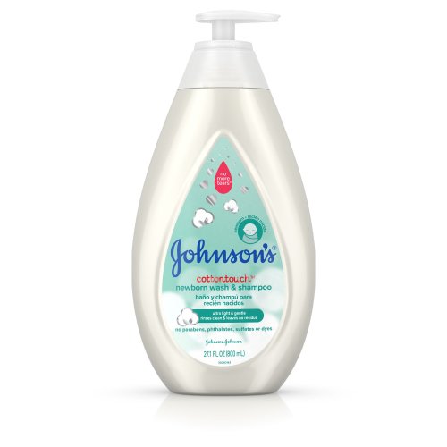 Johnson's CottonTouch Newborn Baby Wash & Shampoo, 27.1 fl. oz