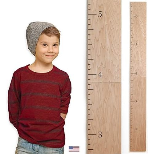 Wood Growth Chart for Wall - Growth Chart Wood Growth Chart for Kids Wooden Ruler Growth Chart Child Height Wall Chart Grow Chart for Wall Kids Wall Ruler Height Chart-Modern Natural