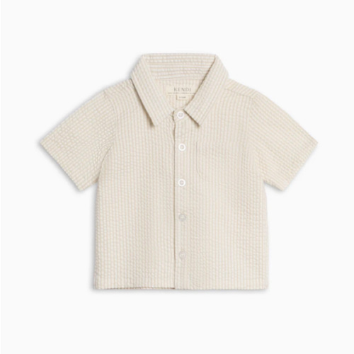 Landon Seersucker Collared Button Down Shirt