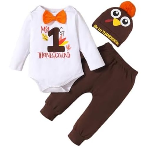 My 1st Easter Baby Boy Outfits Newborn Boy Clothes Short Sleeves Romper Cute Bunny Pants with Hat 3Pcs 0-18 Months