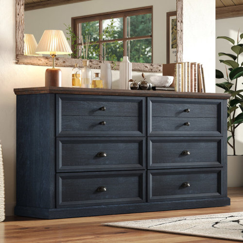 Dorthia Farmhouse 6 Drawer Dresser