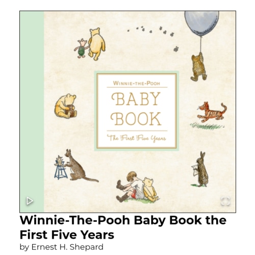 Winnie-The-Pooh Baby Book the First Five Years