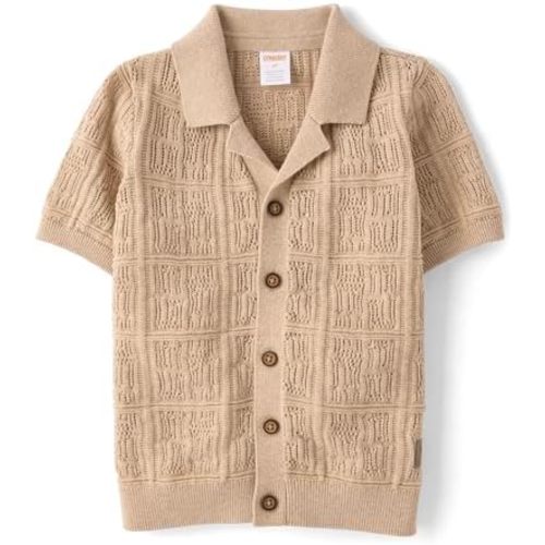 Gymboree Baby Boys' and Toddler Short Sleeve Stitched Sweater Polo