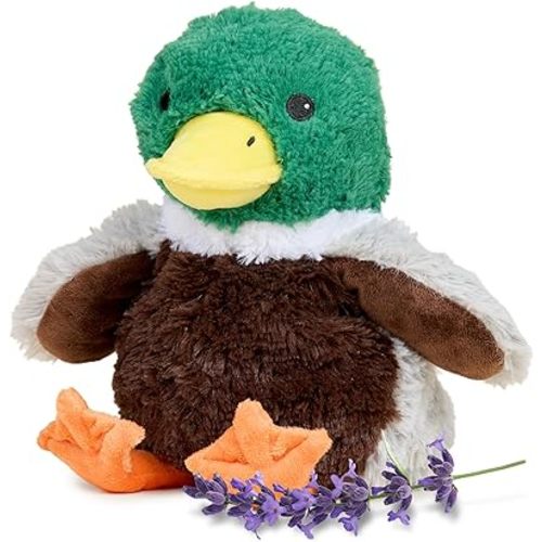 warmies Microwavable & Weighted Stuffed Animals, Mallard - Heated Stuffed Animal Plushie for Warmth & Comfort - Cute Soft Plush Toys for Adults & Children (Boys, Girls, Babies & Toddlers)