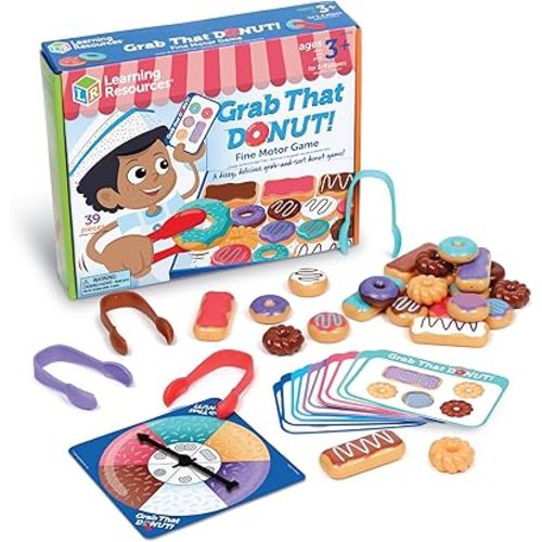 Learning Resources Grab That Donut Fine Motor Game