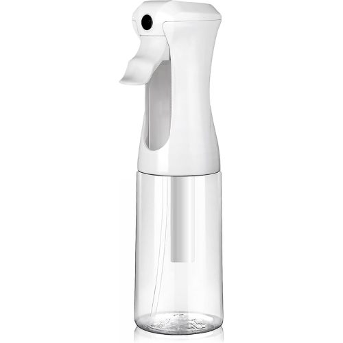 VIGOR PATH Continuous Spray Bottle – Fine Mist Mister Spray Bottle for Hair, Plants, Cleaning, Pets & Travel | Refillable Water Spray Bottles (200ml / 6.7oz) Clear