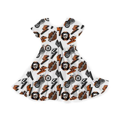Motorcycle Madness Youth Twirl Dress **PreOrder** – Six Southern Babes