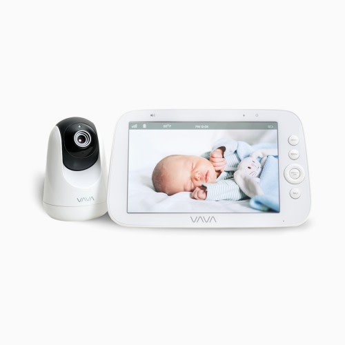 VAVA 8" 1080P HD Video Baby Monitor Split View, Night Vision, Zoom/Pan/Tilt & 2-Way Audio (IH020) - White