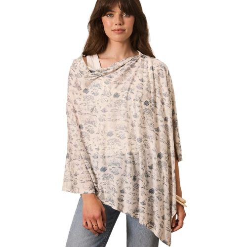 Solly Baby Nursing Cover, Breathable Breastfeeding Cover-Up, Bleu Toile