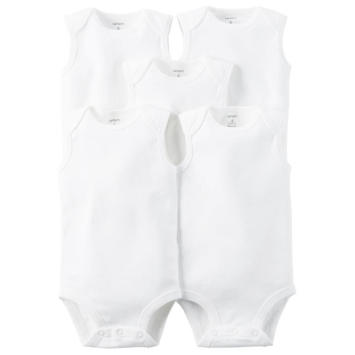 Carter's 5 Pack White Bodysuits