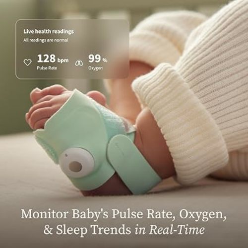 Owlet Dream Sock Smart Baby Monitor, Better Sleep for Baby & You