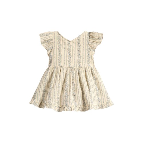Lila Floral Print Cotton Romper