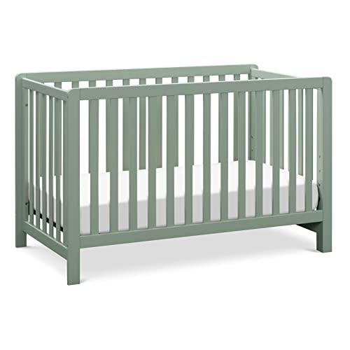 Carter's by DaVinci Colby 4-in-1 Baby Crib Convertible to Toddler Bed, Daybed, Full-Size Bed - Durable - GREENGUARD Gold Certified - 4 Adjustable Heights, Conversion Kit Sold Separately - Light Sage