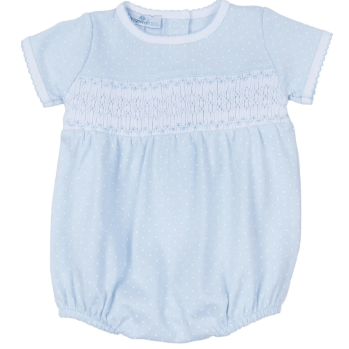 Magnolia Baby Simply Sweet Smocked Bubble Light Blue – Littles on 5th