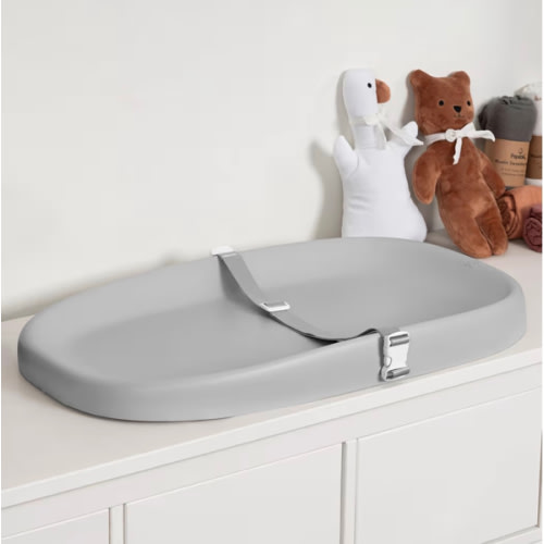 Papablic Wipeable Baby Changing Pad with Removable Safety Strap, Easy to Clean & Non-Slip Waterproof, Changing Pad for Dresser,Bed