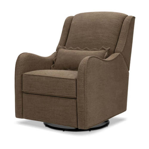 Devon Recliner and Swivel Glider - Performance Truffle Eco-Basketweave