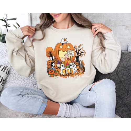 Great Pumpkin Sweatshirt, Peanuts Graphic, Fall Autumn Tee