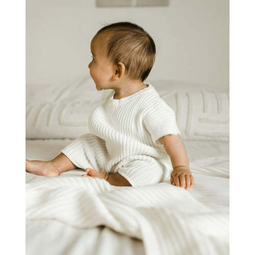 Powder Ribbed Knit Tee Playsuit