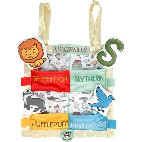 KIDS PREFERRED Harry Potter Hogwarts House Peek a Boo On The Go Activity Toy Lovey Security Blanket for Newborns, Babies, and Toddlers