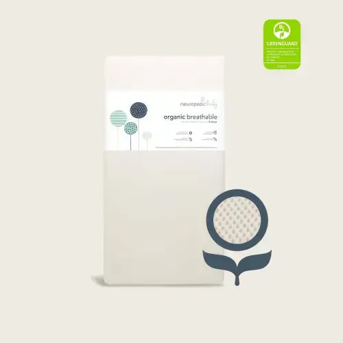 Breathable Organic 2-Stage Baby Crib Mattress