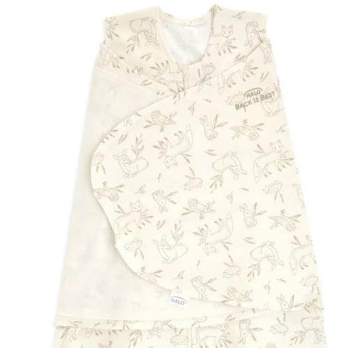 100% Cotton Baby Swaddle Forest Lullaby | Newborn | HALO US