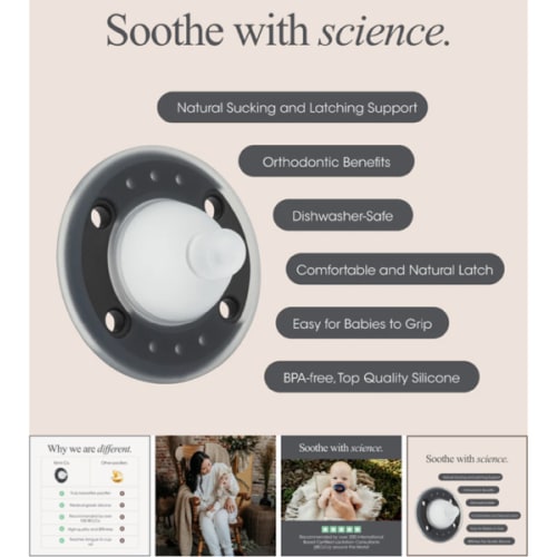 Ninni Pacifier- Oatmeal 2 Pack Pacifier Like Breast – Ninni Co