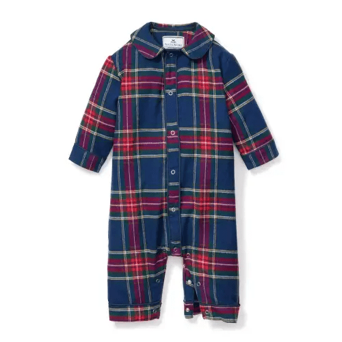 Baby's Brushed Twill Cambridge Romper in Windsor Tartan