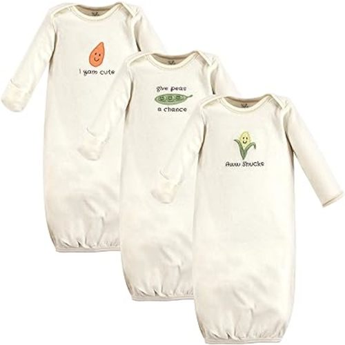 Touched by Nature Unisex Baby Organic Cotton Gowns