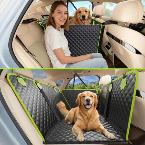 PECUTE 2-in-1 Passenger Mode Dog Automobile Protective Cover, Black, 50.4 x 23.2-in - Chewy.com