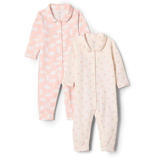 Amazon Essentials x Sofia Grainge Unisex Babies' Cotton Footless Sleepsuit