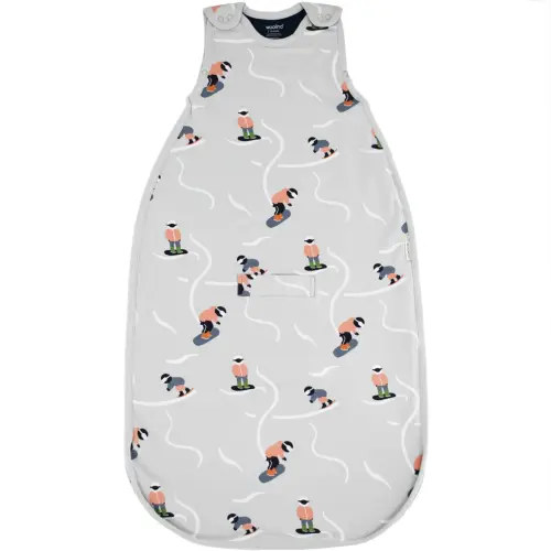 4 Season® Ultimate Baby Sleep Bag, Merino Wool & Organic Cotton, Snowboarder
