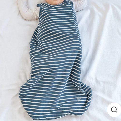 4 Season® Classic Baby Sleeping Bag, Merino Wool & Organic Cotton, Navy Blue