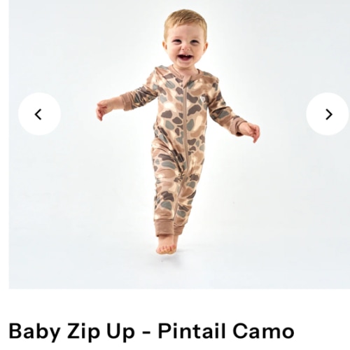 Baby Zip Up - Pintail Camo – BURLEBO