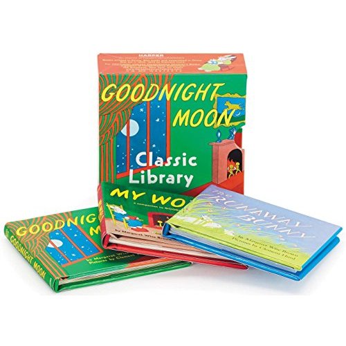 Goodnight Moon Classic Library: Contains Goodnight Moon, The Runaway Bunny, and My World[Miniature Edition-3.5 Inches]