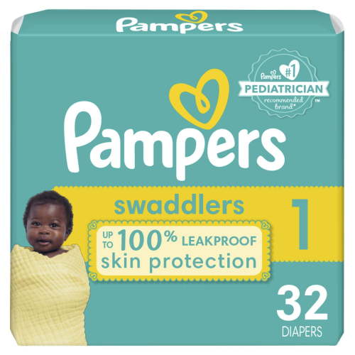 Pampers Swaddlers Diapers, Jumbo Pack, Sizes P-S, N, 1, 2, 3, 4, 5, and 6
