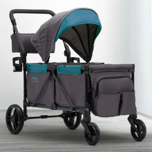 Jeep Sport All-Terrain Stroller Wagon by Delta Children / Grey with Blue Moon