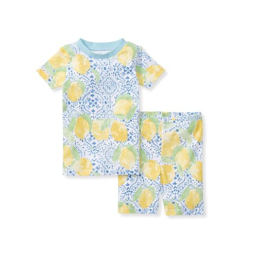 Burt's Bees Baby Baby Girls' Pajamas, Sleeve Tee and Shorts 2-Piece Pj Set, 100% Organic Cotton