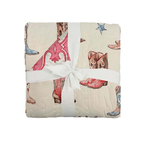 Thunderbird Boots Sand Baby Blanket
