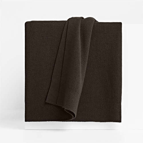 Calda Chantilly 70"x55" Deep Brown Throw Blanket
