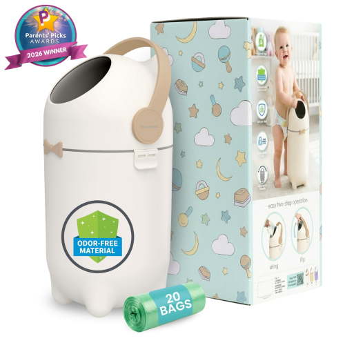 iTouchless Odorless Diaper Pail (Boho Ivory)