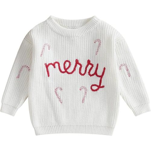 Baby Girl Boy Knit Sweater Blouse Pullover Sweatshirt Warm Crewneck Long Sleeve Tops for Infant Toddler