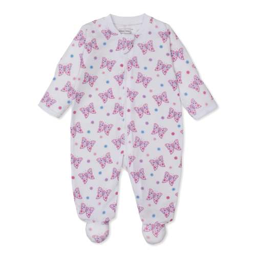 Kissy Love Flutterby Flowers StretchFlex Zip Footie