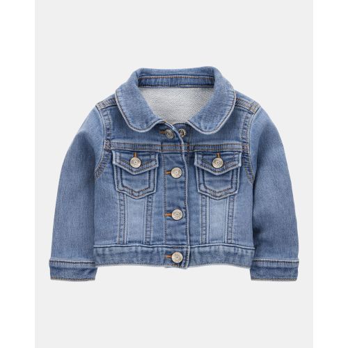 Baby Girl Denim Knit-Like Jacket - Medium Wash - OshKosh B'gosh | Carter's