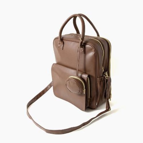 Picolette by Olivia Culpo Large Solid Backpack Diaper Bag - Chocolate