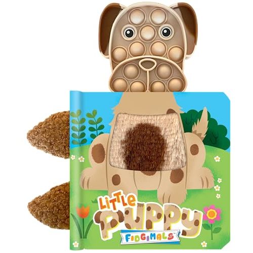 Fidgimals Little Puppy Animal Baby Book | Educational Children's Books, Sensory Board Book with Pop It Fidget Toys, Perfect Sensory Toys for Toddlers ... Books with Sensory Fidget Popper Animals)