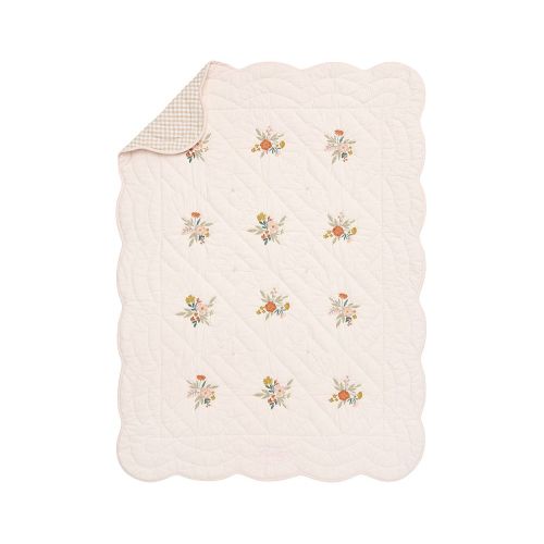 Chris Loves Julia Reversible Floral Baby Quilt | Pottery Barn Kids