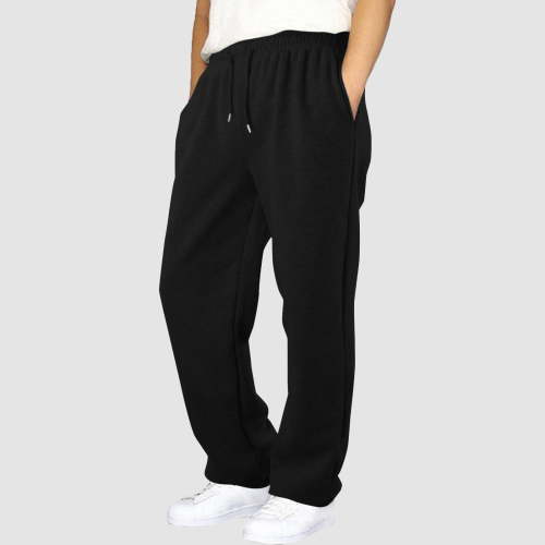 Tdoqot Boys Sweatpants with Pockets- Baggy Quick-Dry Casual Elastic Waist Kids Wide Leg Pants Black Size 14